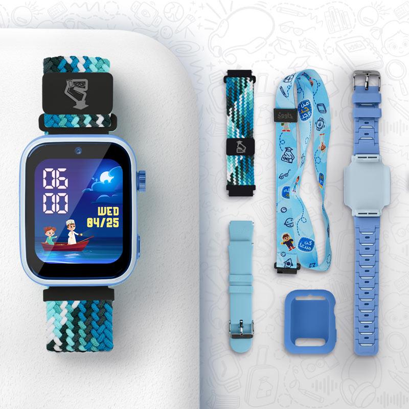 D18 Dawood 4G Smartwatch(Cyan)